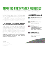 Thumbnail of the Freshwater Fisheries fact sheet.