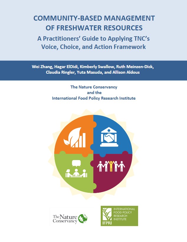 Report cover of the guide with simple icons.