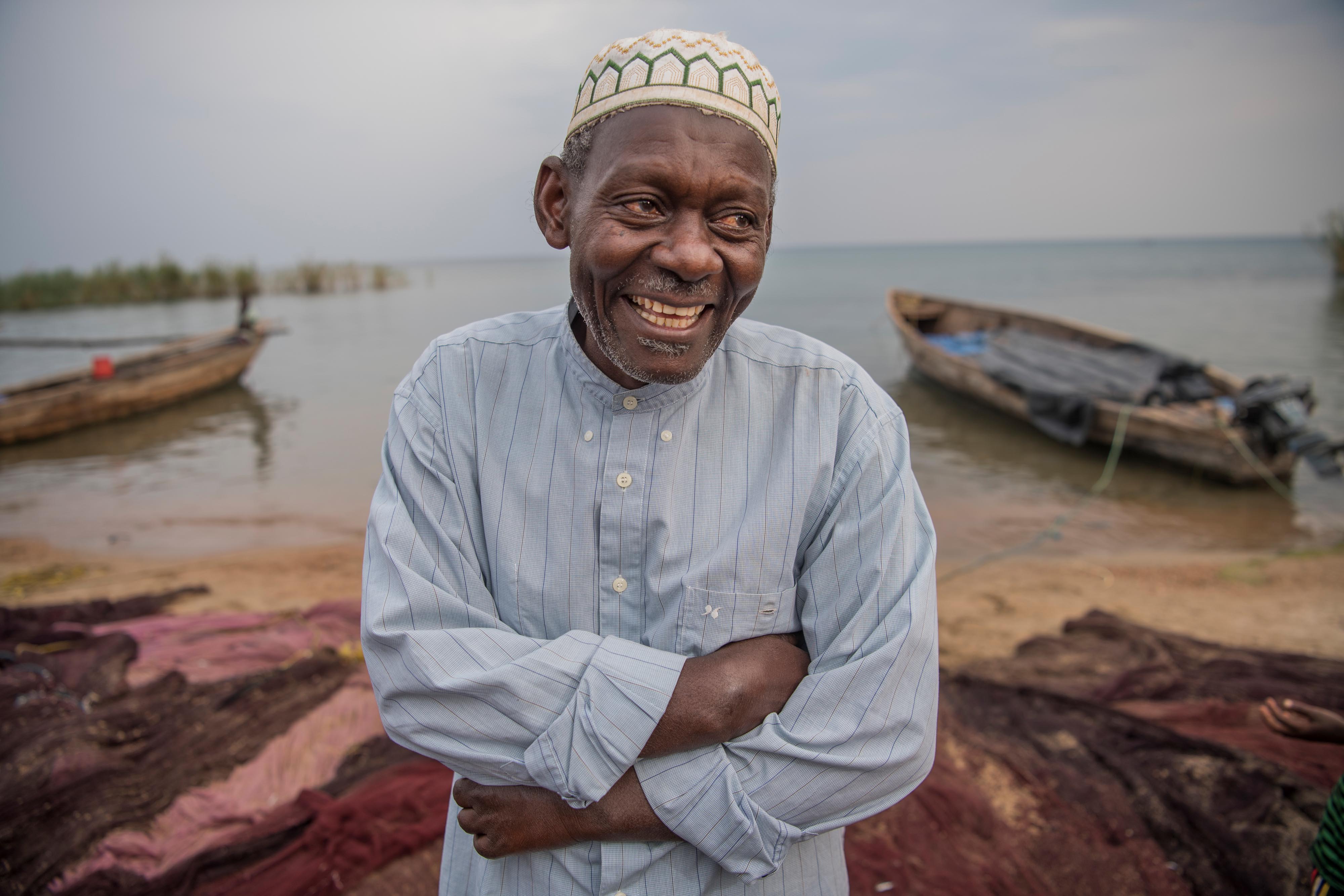 Bakari Itembe smiles for the camera.